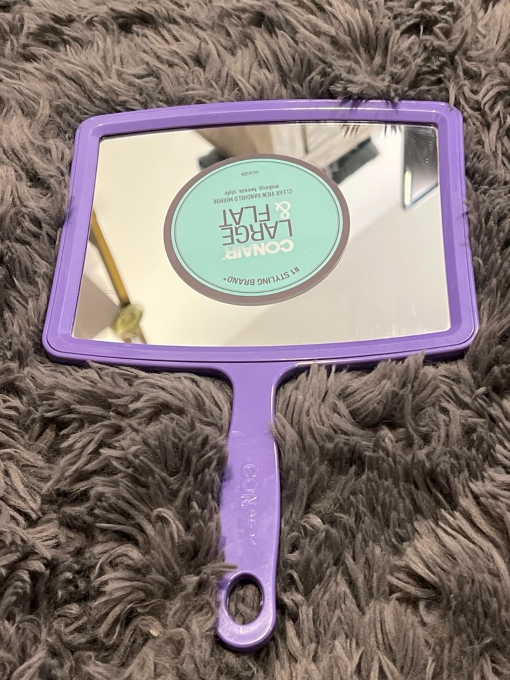 Purple Handheld Styling Mirror by Conair - Large Reflective Surface